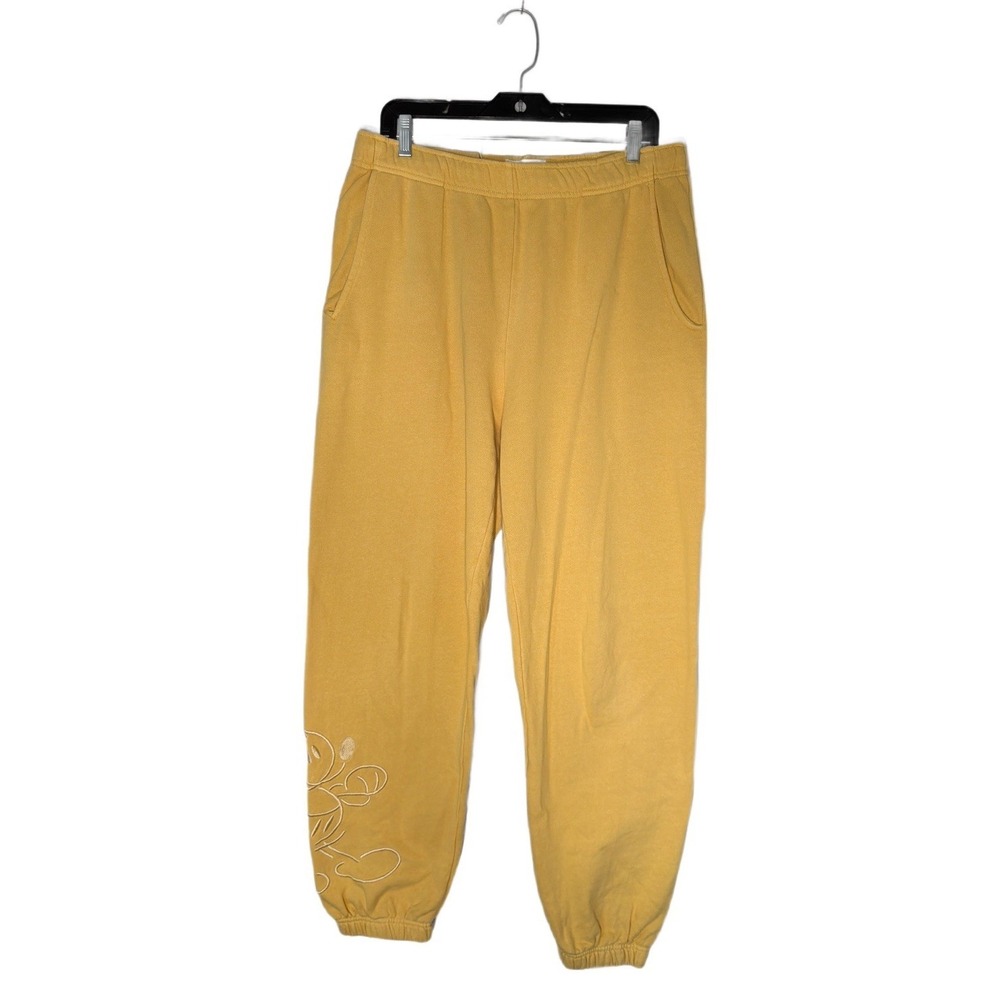 Disney Mickey Mouse Genuine Mousewear‎ Sweatpants for Adults Gold Size M